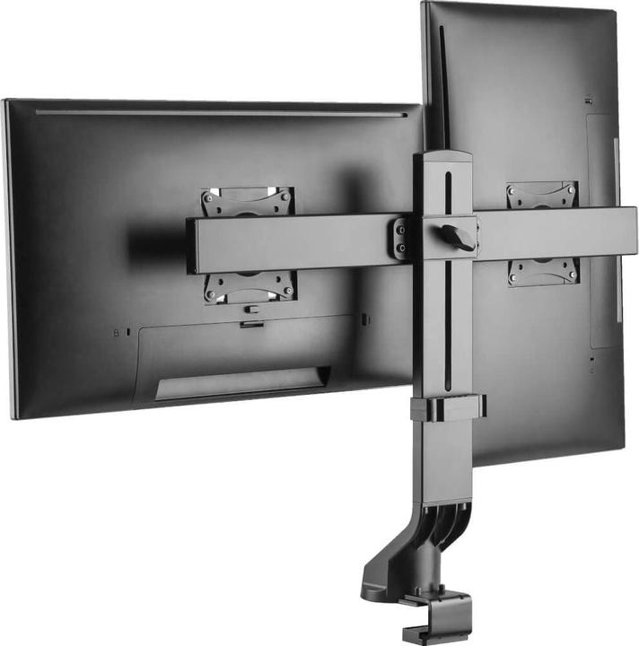 Actual product image Eaton Tripp Lite Series DDR1727DC Dual Display Monitor Arm with Desk Clamp and Cable Entry Bracket (Table, 27", 7 kg)
