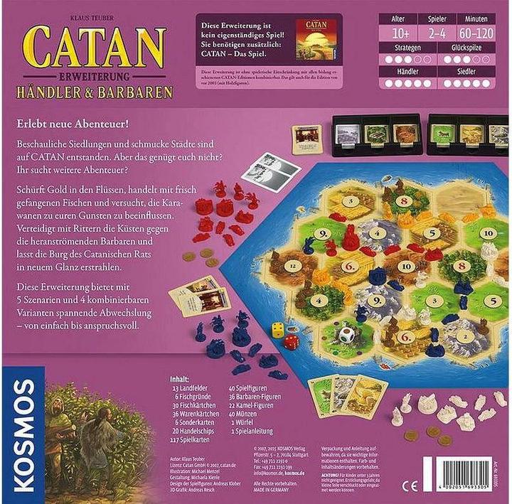 Actual product image Kosmos CATAN - Extension - Traders & Barbarians (German)
