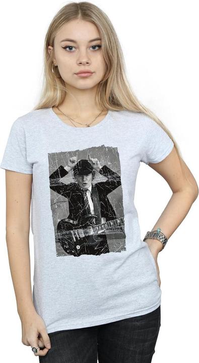 Produktbild AC/DC Angus Young Distressed Foto TShirt aus Baumwolle (M)