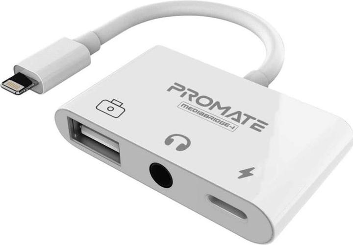 ProMate MediaBridge-i 3 in 1 Media Hub (N-Type, 3.5mm Buchse, USB-C)