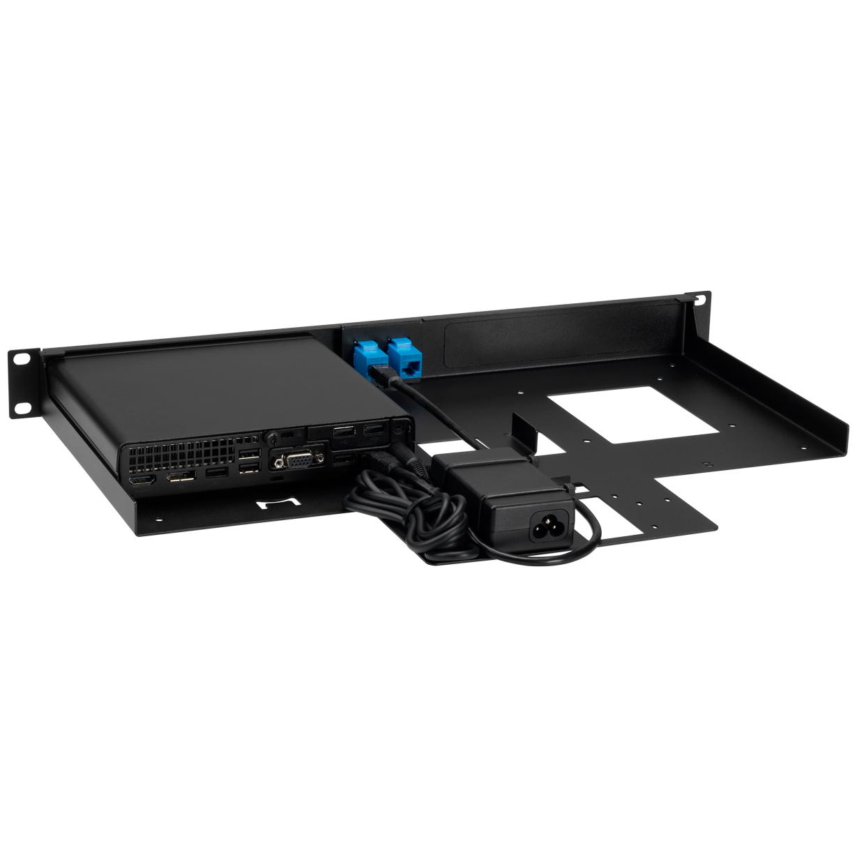 Rackmount.IT Rack Mount Kit for HP Mini, Serverschrank Zubehör, Schwarz