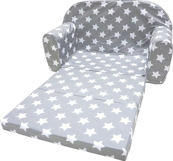 Immagine prodotto Knorrtoys Kindersofa - "Grey white stars" (Divano per bambini)
