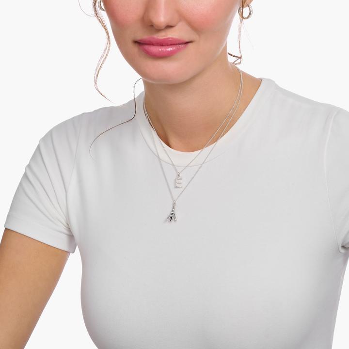 Produktbild Thomas Sabo Kette mit Buchstaben-Anhänger R Silber (925er Silber, 38 - 45 cm)