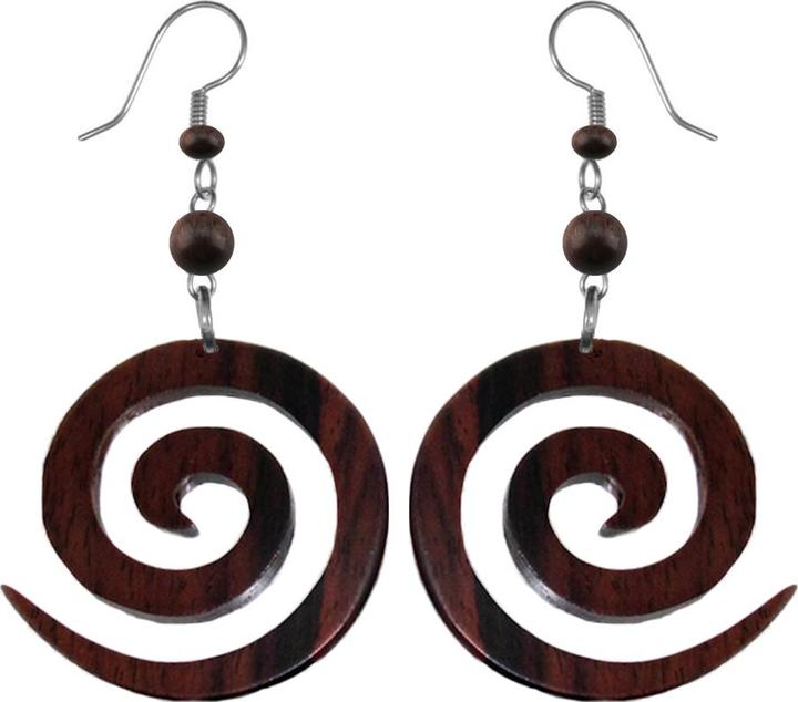 Immagine prodotto Star Piercing Orecchino a spirale in legno Sono (senza ottone, Organico, Acciaio chirurgico 316L)