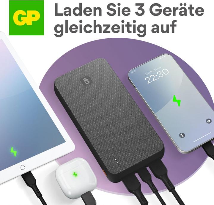 Actual product image GP Batteries GP PowerBank B+ Series 20000 mAh black (20000 mAh, 15 W, 15 Wh)