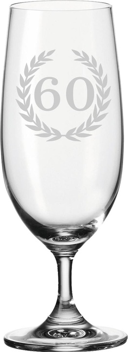 Produktbild Luxentu Biertulpe / Pilsglas mit Gravur 60. Jubiläum (0.36 l, 1 x)