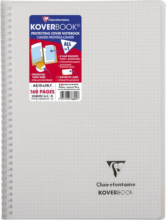 Actual product image Clairefontaine Koverbook (A4, Checked, Hardcover)