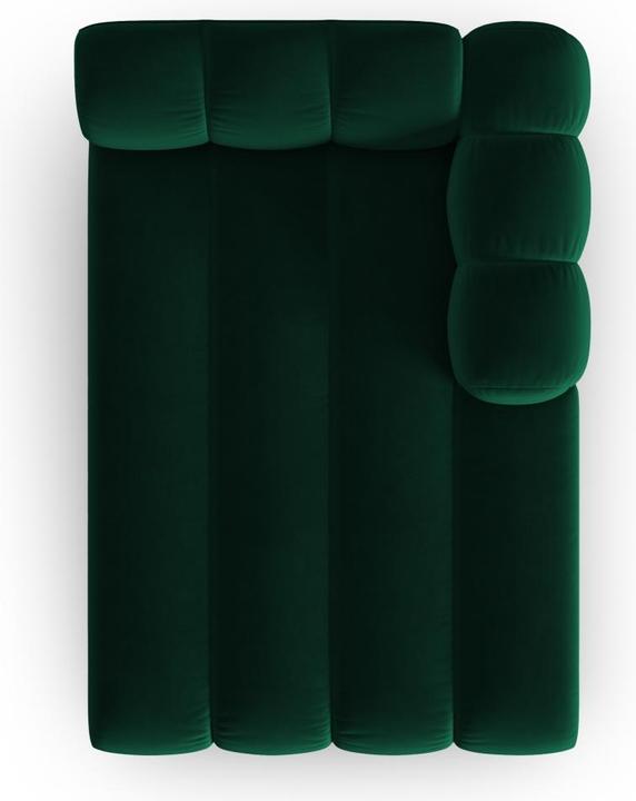 Image du produit Micadoni Velours Méridienne Droite, "Lupine", 2 Places, 117x177x70Fabriqué en Europe (Recamière)