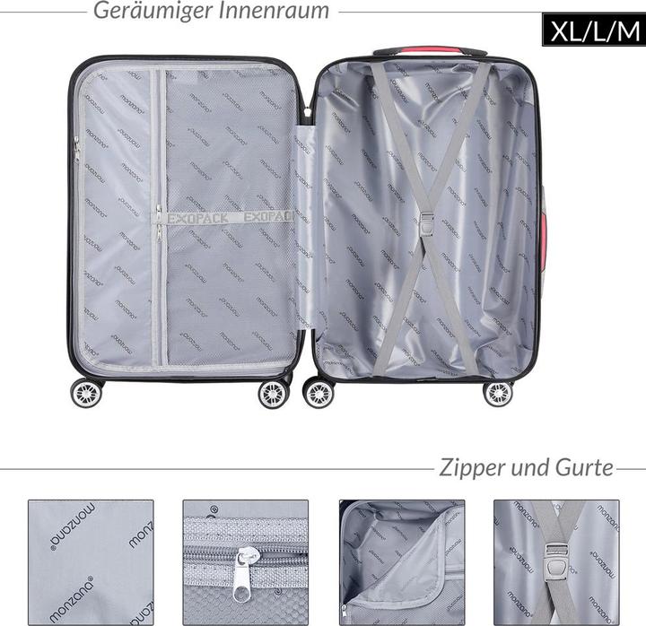 Actual product image Monzana Suitcase set (75 l)