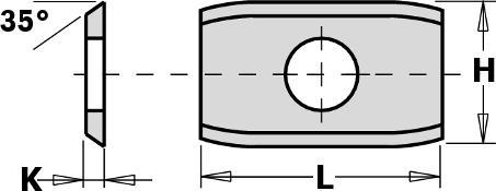 Produktbild CMT 790.201.00 WPL-Wendemesser 2-seitig (abgerundet) 20 x 12 x 1,5 mm 10 Stück