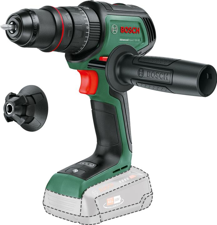 Actual product image Bosch Home & Garden Cordless impact drill AdvancedImpact 18V-80 QuickSnap