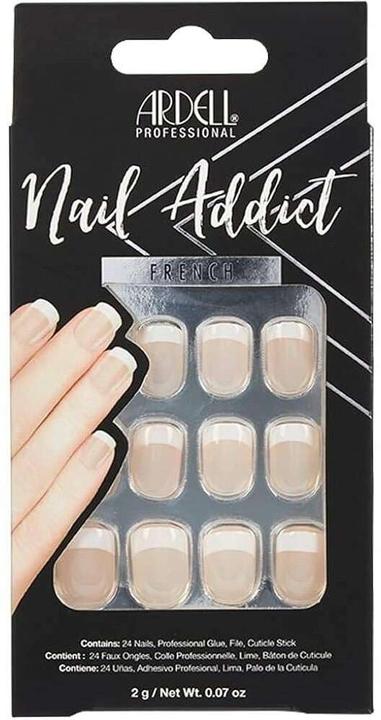 Produktbild Ardell Nail Addict - Nail Addict Classic French (Kunstnägel, Weiss)