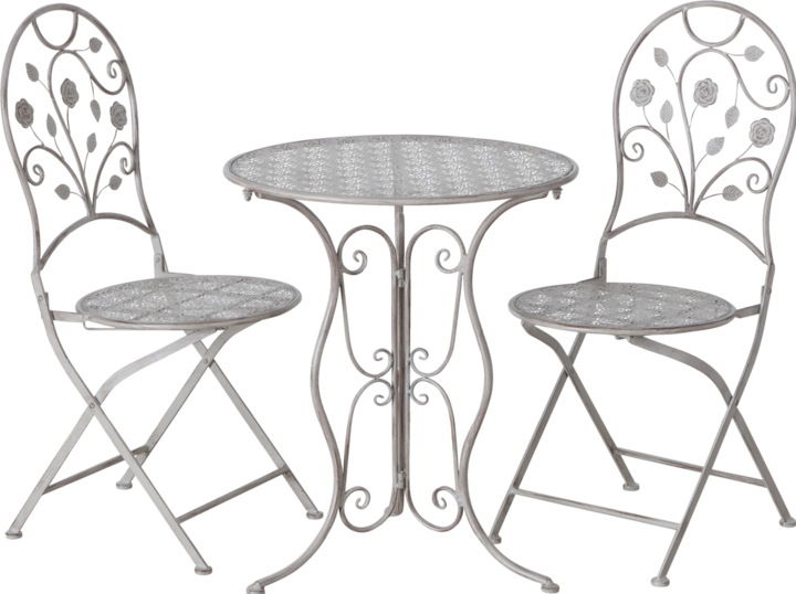 Produktbild Boltze Home Gartenset Flores Eisen, Beige (40 cm)