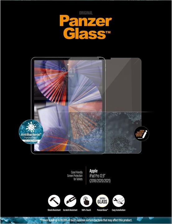 PanzerGlass Classic (1 Piece, iPad Pro 12.9 2018 (3. Gen), iPad Pro 12.9 2020 (4. Gen))