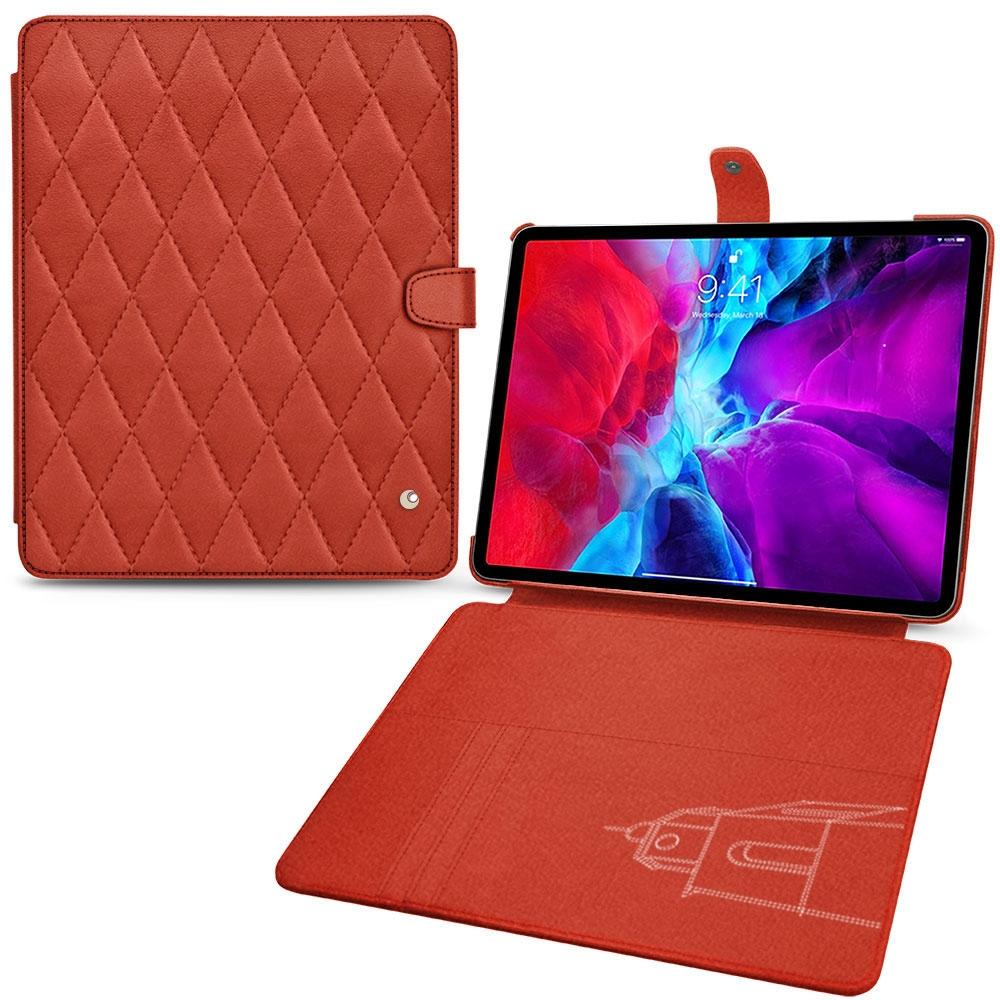 Noreve Lederschutzhülle Wallet (IPAD PRO 12.9 2021), Tablet Hülle, Orange