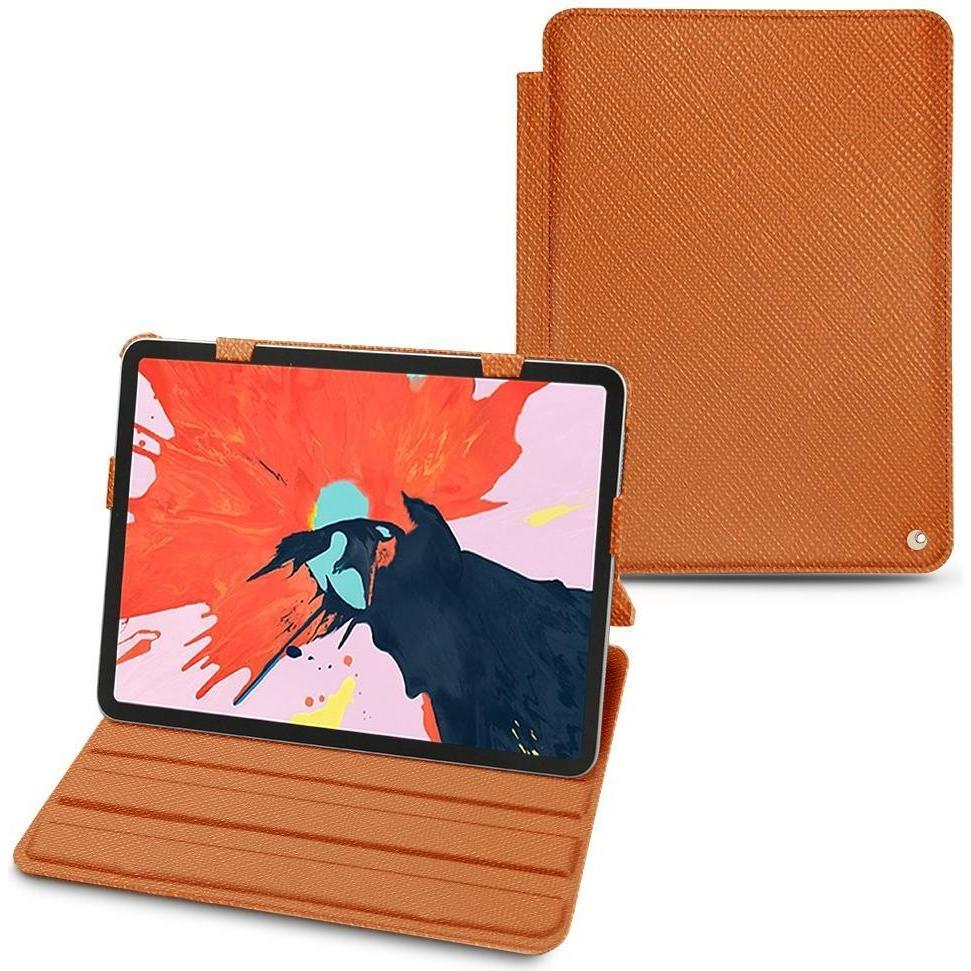 Noreve Lederschutzhülle horizontal (iPad Pro 11 2018 (1. Gen)), Tablet Hülle, Orange