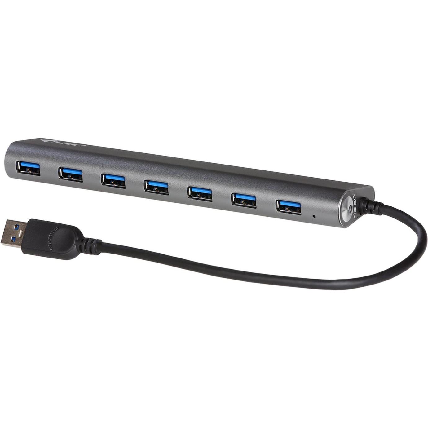 i-tec U3HUB778 (USB-A, 7 Ports), Dockingstation + USB Hub, Silber