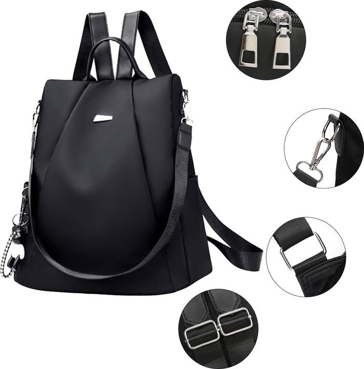 Produktbild Only-Bags.Store Rucksack Elegant, Anti-Diebstahl-Rucksack, kleiner Rucksack, Stadt Rucksack modern für Schule