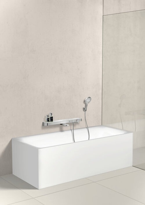 Produktbild hansgrohe HG Brausehalter PORTER'S f Schl mit konischer Mutter steel optik