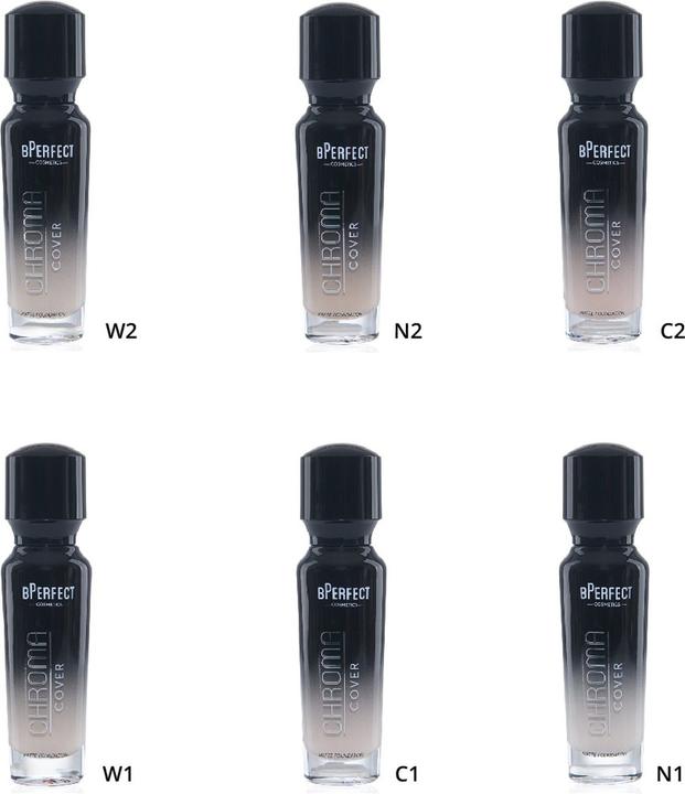 Actual product image BPerfect Cosmetics BPerfect Chroma Cover Matte Liquid Foundation - Color C2, 30 ml (C2)