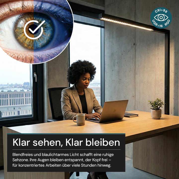 Actual product image Luxula LED office floor lamp - Slim Line (3500 lm)