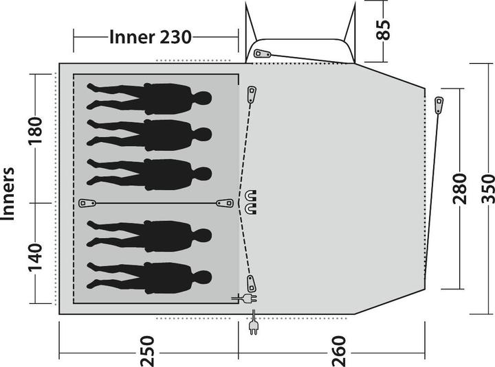 Immagine prodotto Outwell Nevada 5 (Tenda a tunnel, 25.60 kg, 5 persone)