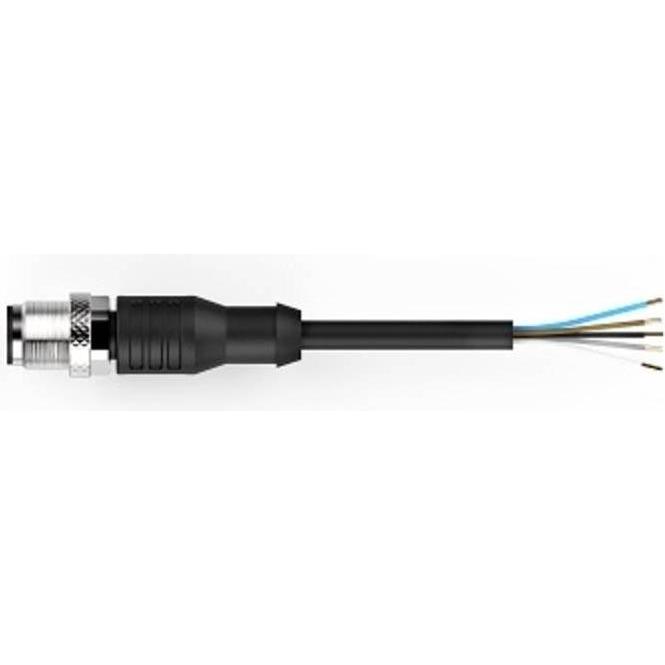 Bernstein SFW-M12B5/AW-2PU Anschlusskabel 1 St., Elektronikkabel + Stecker, Schwarz