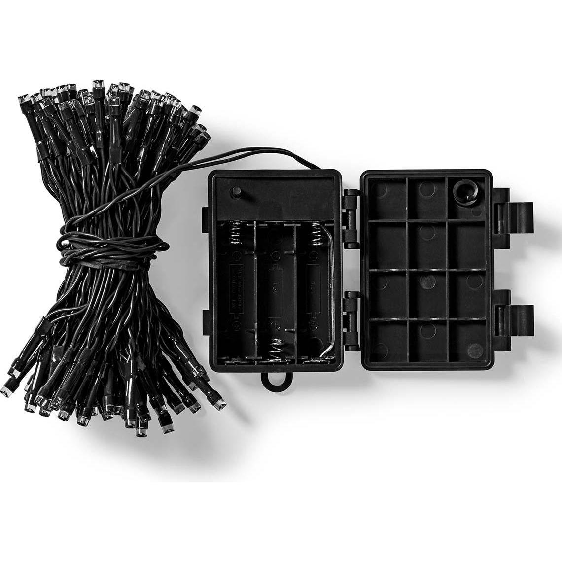 Nedis, Lichterkette, Dekorative Lichter Schnur 48 LED's Warmweiss 3.60 m Lichteffekte: 7 Innen- und Aus (4.10 m)