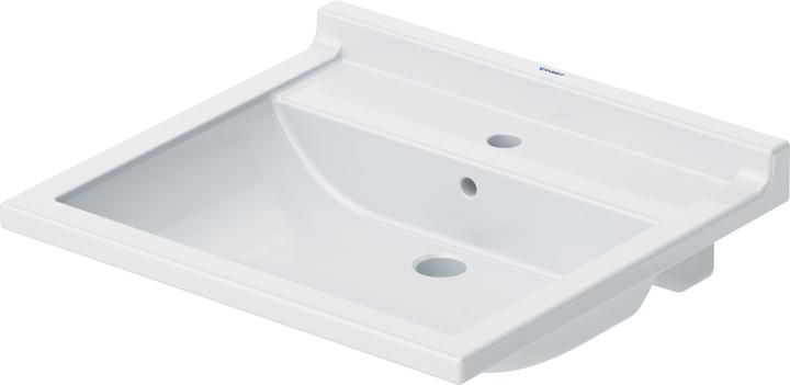 Image du produit Duravit Plan de toilette STARCK 3 VITAL avec lavabo HLB 600x545mm 1 trou de robinetterie blanc (545 mm, 600 mm)