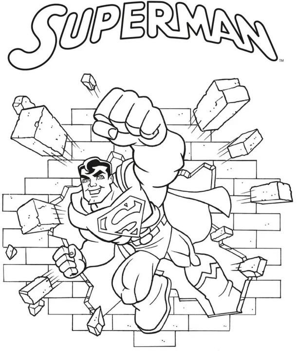 Actual product image DC Superheroes: My Colouring Book