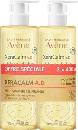 Avène Huile Lavante Relipidante Xeracalm Ad - 2 x 400 ml (800 ml)