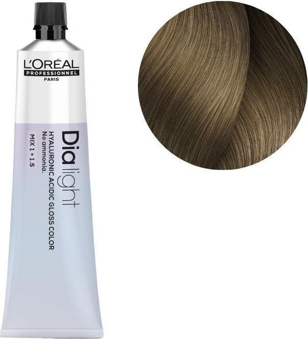 Image du produit L'Oréal Professionnel L'Oral Professionnel Dialight 8 Light Blonde 60ml Hair Color (Blond clair)