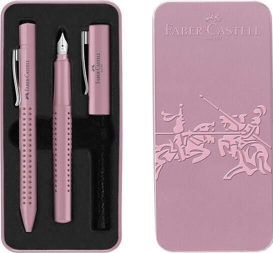 Produktbild Faber-Castell Füller und Kugelschreiber Grip Set (Rose shadows, 2x)