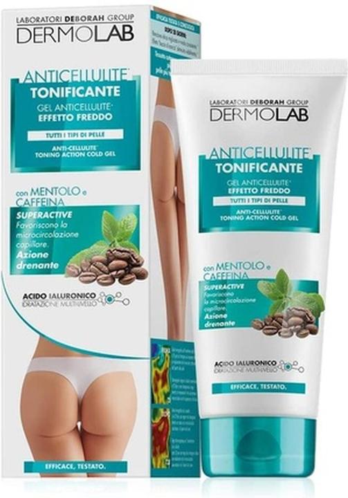 Actual product image Deborah Milano Dermolab Anticellulite Toning Cold Effect Body Gel with Menthol and Caffeine 200ml (Body gel, 200 ml)