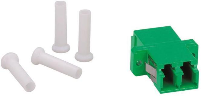 Cobinet 115251 Fibre optic coupling LC-LC DX SM OS2 APC 8°/9° Ceram.green Screw+Snap-I (Network coupling)
