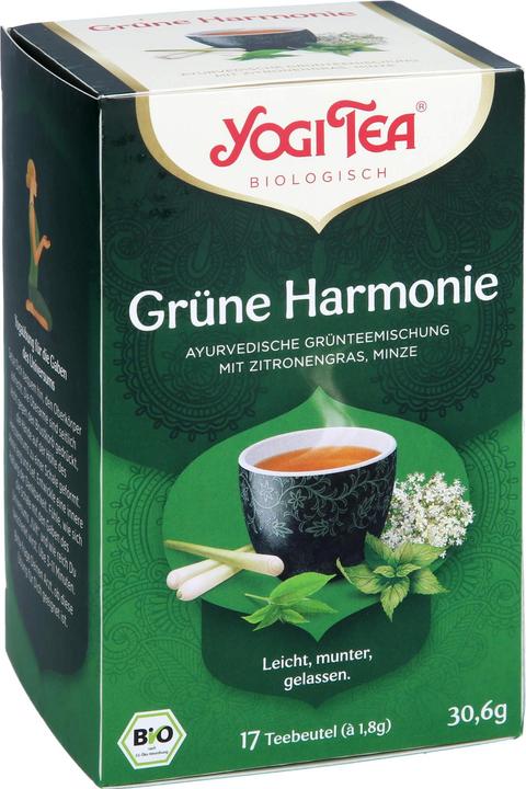 Produktbild Yogi Tea Grüne Harmonie ayurvedische Grünteemischung, 17 St. Filterbeutel (30.60 g)