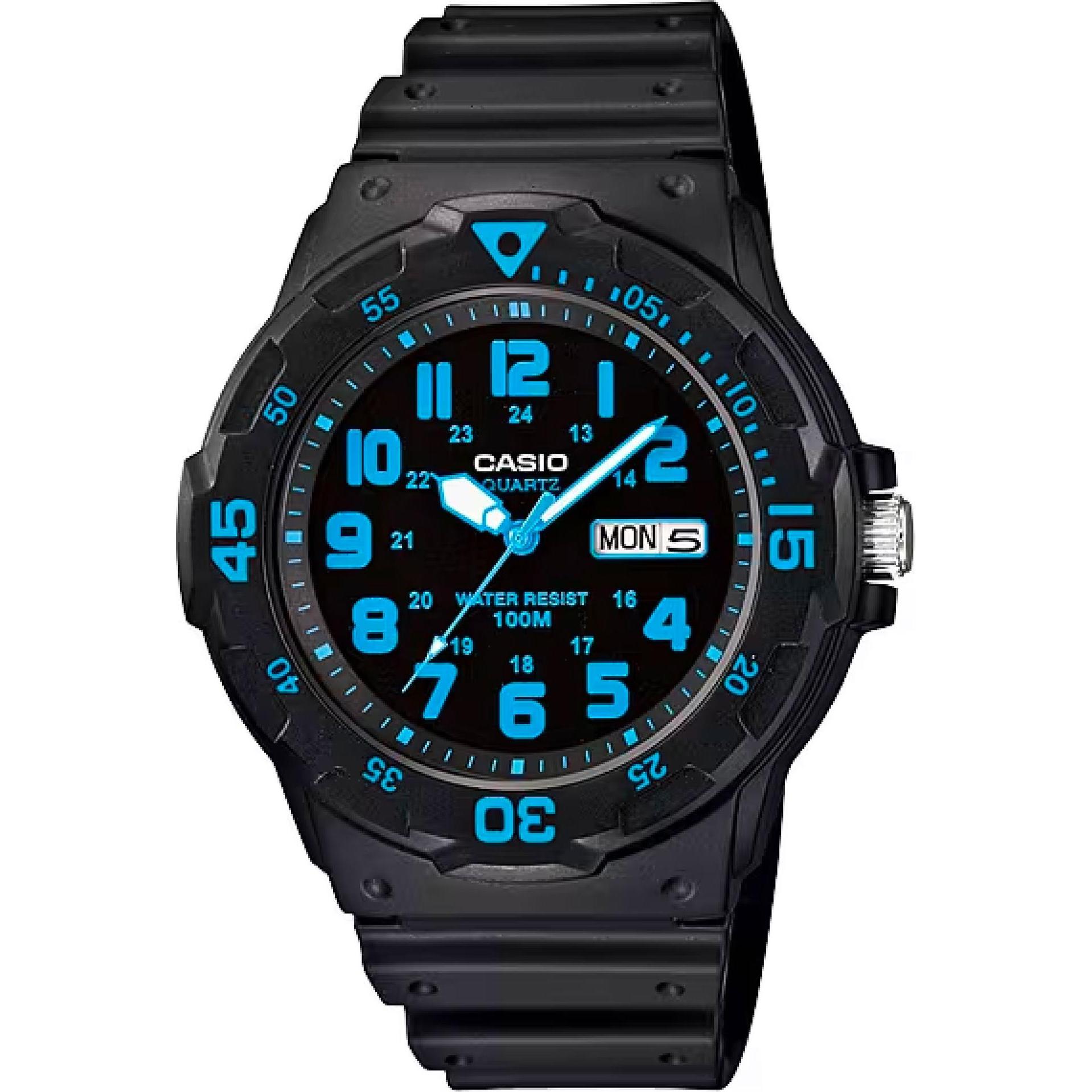 Casio, Armbanduhr, Collection, Schwarz, (Analoguhr, 45 mm)