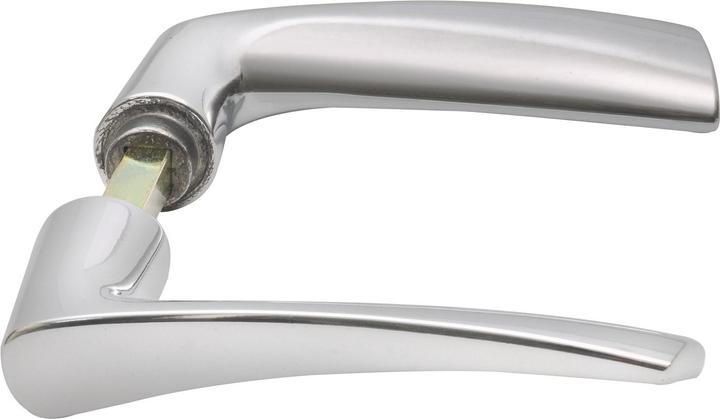 Produktbild Grundmann Drückerpaar WG 1000 FAVORIT, Aluminium poliert, 1 Paar | Zubehör Türbeschläge (Türgarnitur)