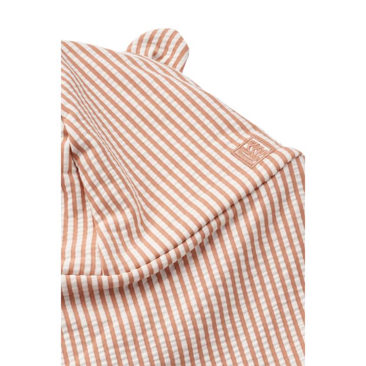 Actual product image Liewood Senia Seersucker Sonnenhut Mit Ohren Stripe Pale Tuscany (6, 7, 8)