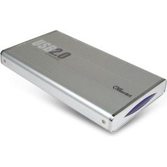 Hamlet USB 2.0 Externe Festplattenbox für IDE/Sata 2,5"-Festplatten (2.5"), Festplattengehäuse, Silber