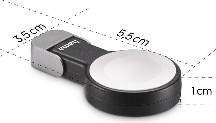 Image du produit Hama Chargeur Apple Watch pour chargement sans fil, station de chargement magnétique USB-C, SW (5 W)
