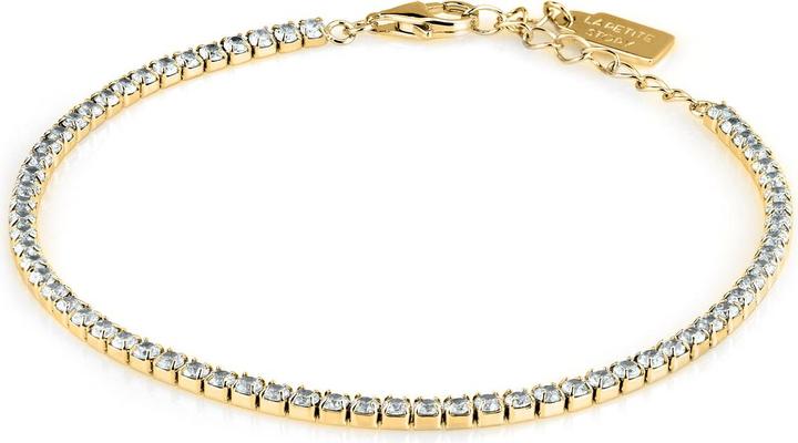 Immagine prodotto La Petite Story Bracciale tennis placcato oro con zirconi trasparenti Argento LPS05AWV34 (16 cm, Argento 925)