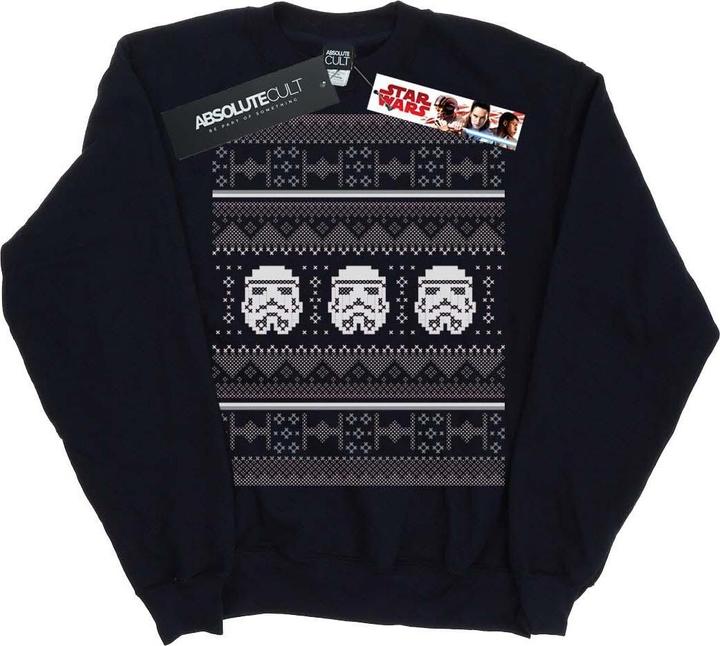 Produktbild Star Wars Stormtrooper Helmet Christmas Fair Isle Sweatshirt (3XL)