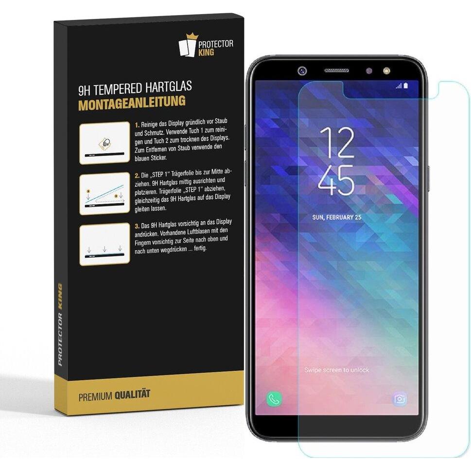 Thumbnail - Protectorking 2x 3D A++ echtes Tempered 9H Panzerhartglas KLAR (2 Stück, Samsung Galaxy A6), Smartphone Schutzfolie