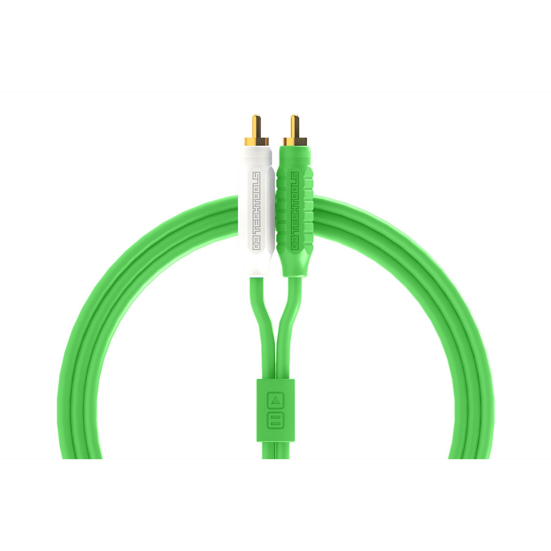 Thumbnail - DJTechTools Chroma Cables Audio MK2 RCA - RCA Green, Audio Kabel