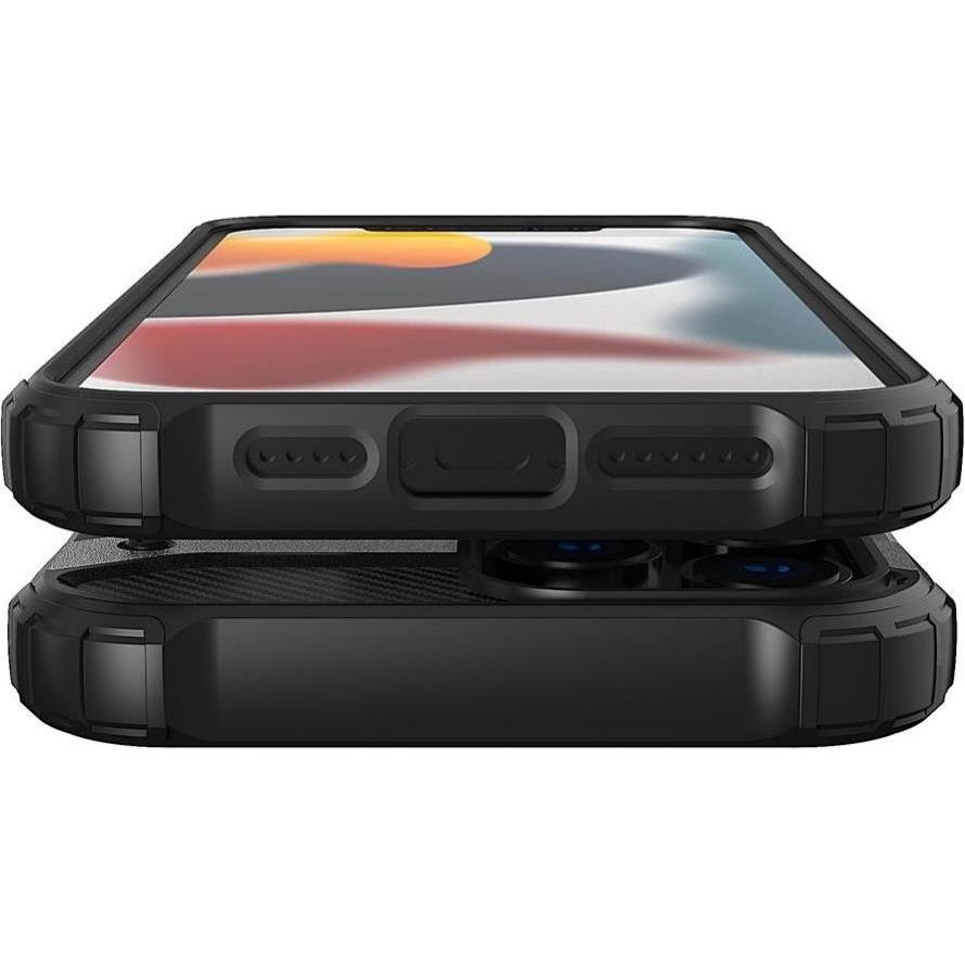 Thumbnail - Hurtel Hybrid Armor case iPhone 14 Pro armored hybrid case black (Apple iPhone 14 Pro), Smartphone Hülle, Schwarz