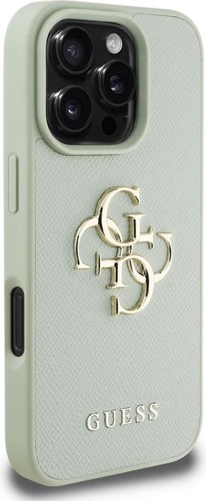 Actual product image Guess Hardcase PU Grained Big 4G and Classic Logo Case for iPhone 16 Pro 6,3" Green (Apple iPhone 16 Pro)