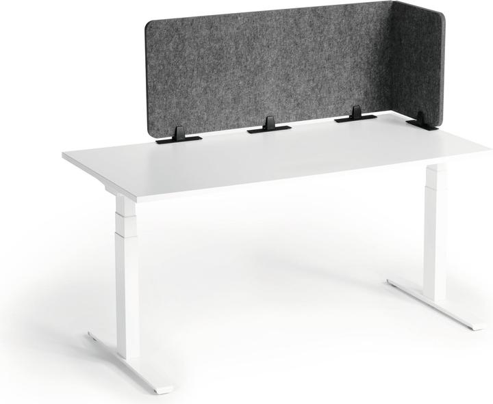 Actual product image Durable Tischtrennwand faltbar 1.60m PET-Filz/50cm Sichtschutzhöhe (160 x 50 cm)