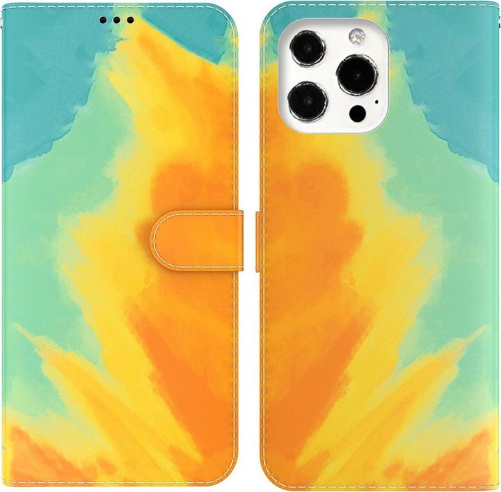 Produktbild Art iPhone 13 Pro Buch Etui Tasche mit Kartenfach Gelb (Apple iPhone 13 Pro)