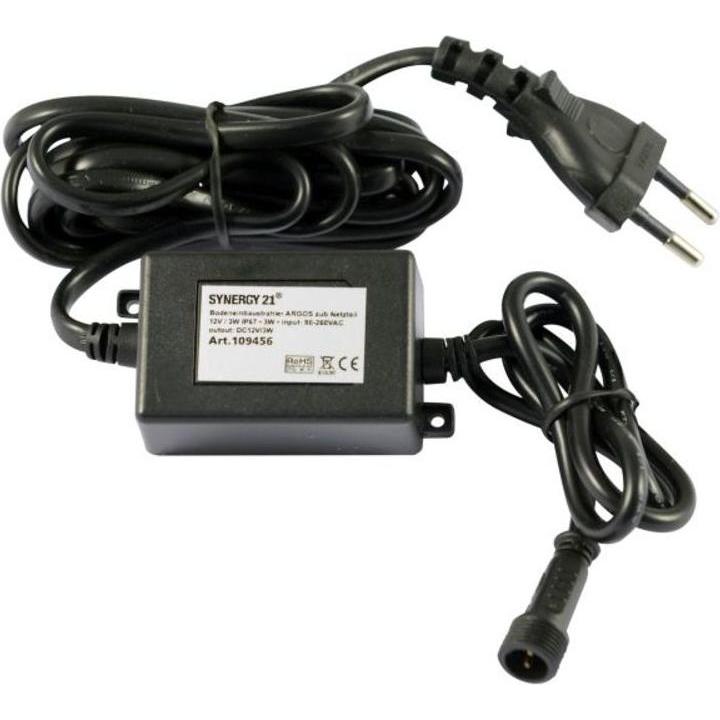 Synergy 21, Illuminazione esterna, Faretto LED da incasso a pavimento ARGOS con alimentatore 12V / 3W IP67 (IP67)